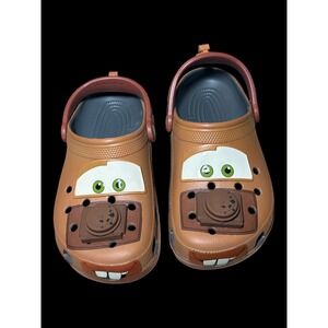 Crocs Disney Pixar Cars Tow Mater Classic Clogs Brown Mens 6 Womens 8 209381-2Y2
